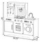 Gardenised Wooden Play Kitchen Toy, Light on Microwave, Cabinet, Washer, Sound Electronic Stove, Ages 3+ QI004209 - alternate 7